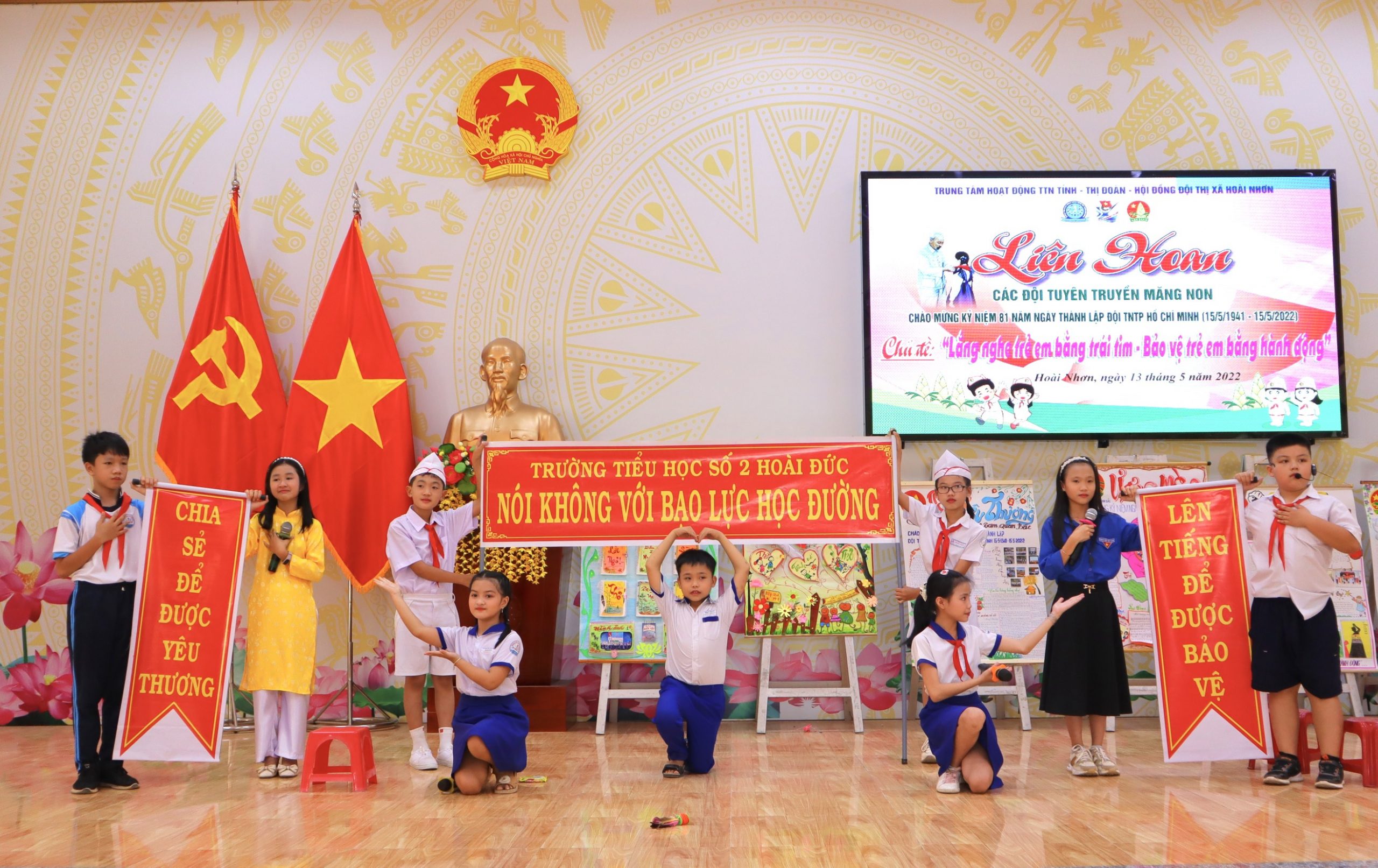 Liên hoan các đội tuyên truyền măng non – Thị xã Hoài Nhơn