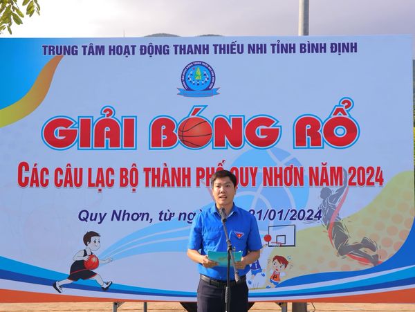 Tổ chức Lễ khai mạc Giải bóng rổ các Câu lạc bộ thành phố Quy Nhơn
